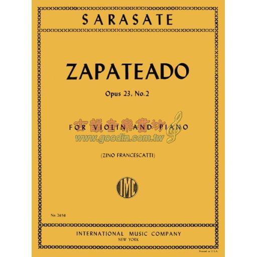 *Sarasate Zapateado Op. 23 No. 2 for Violin and Piano