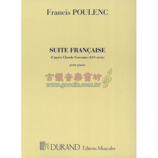 Poulenc Suite Francaise d'après Claude Gervaise for Piano Solo
