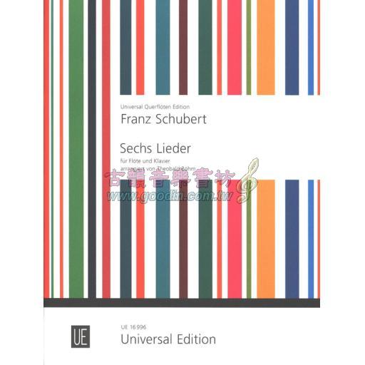 Schubert Sechs Lieder for Flute and Piano