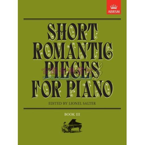 Short Romantic Pieces for Piano, Book 3