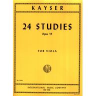 *Kayser 24 Studies Op.55 for Viola Solo <售缺>