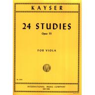 Kayser 24 Studies Op.55 for Viola Solo