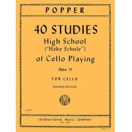 *Popper 40 Studies (High School of Cello Playing) ...
