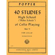 *Popper 40 Studies (High School of Cello Playing) Op.73 for Cello Solo