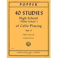 *Popper 40 Studies (High School of Cello Playing) Op.73 for Cello Solo