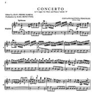 Pergolesi Concerto in G major for Flute Solo