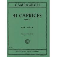 *Campagnoli 41 Caprices Op. 22 for Viola Solo