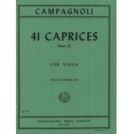 *Campagnoli 41 Caprices Op. 22 for Viola Solo