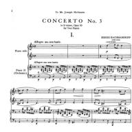 Rachmaninoff Concerto No. 3 in D minor Op.30 for 2 Piano, 4 hands