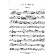 Rode 24 Caprices for Violin Solo