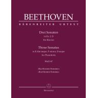 Beethoven Three Sonatas WoO 47 for Piano