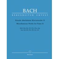 Bach Miscellaneous Works for Piano II