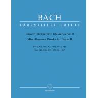 Bach Miscellaneous Works for Piano II