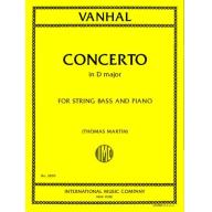 *Vanhal Concerto in D Major for String Bass and Piano
