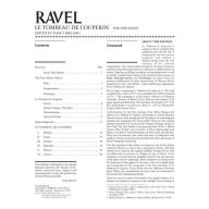 Ravel Le Tombeau de Couperin for Piano