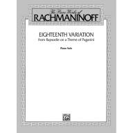 Rachmaninoff Eighteenth Variation for Piano Solo