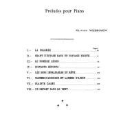 Messiaen Préludes for Piano Solo