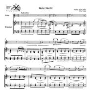 Schubert Sechs Lieder for Flute and Piano