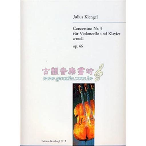 Klengel Concertino No. 3 in A Minor Op. 46 for Cello and Piano