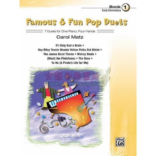 Famous & Fun Pop Duets, Book 1 (1 Piano, 4 Hands)