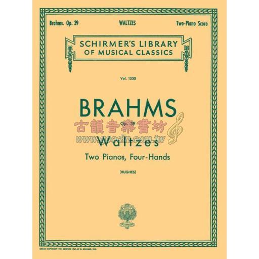 Brahms Waltzes Op. 39 (set) for 2 Pianos, 4 Hands