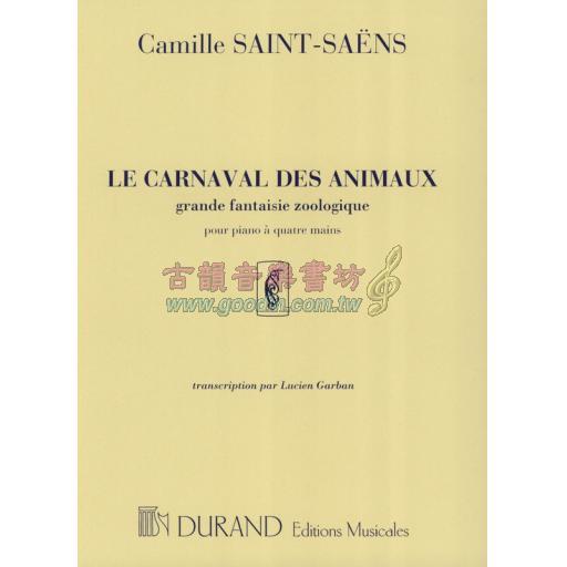 Saint-Saëns Le Carnaval des Animaux (Carnival of the Animals) for 1 Piano, 4 Hands