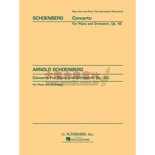 Schoenberg Concerto Op. 42 for 2 Pianos, 4 Hands