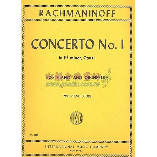 Rachmaninoff Concerto No. 1 in F sharp Minor Op. 1 for 2 Pianos, 4 Hands