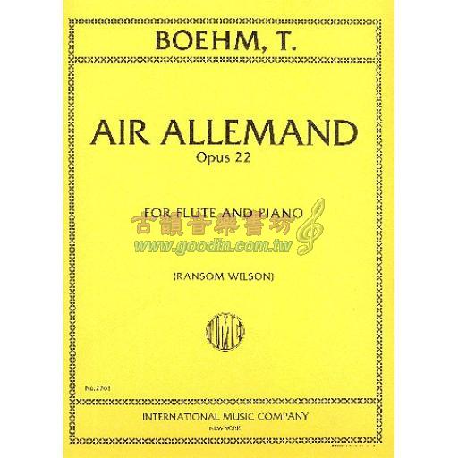 Boehm Air Allemand Op. 22 for Flute and Piano