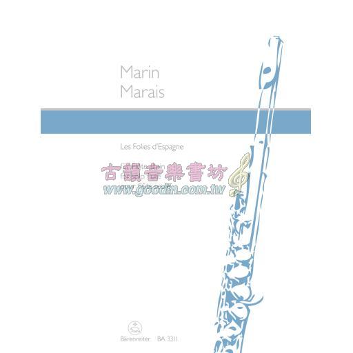 Marais Les Folies d'Espagne for Flute Solo