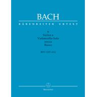 【特價】Bach 6 Suites a Violoncello Solo senza Basso B...
