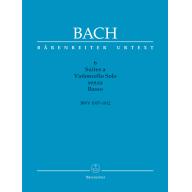 【特價】Bach 6 Suites a Violoncello Solo senza Basso BWV 1007-1012