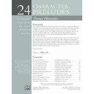 Dennis Alexander - 24 Character Preludes (Piano Book & CD)