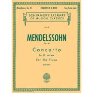 Mendelssohn Concerto No. 2 in D Minor Op. 40 for 2...