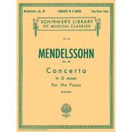 Mendelssohn Concerto No. 2 in D Minor Op. 40 for 2...