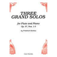 Kuhlau Three Grand Solos Op. 57, Nos. 1-3 for Flut...