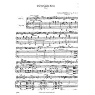 Kuhlau Three Grand Solos Op. 57, Nos. 1-3 for Flute and Piano