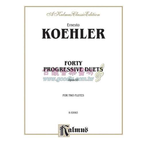 Köehler Forty Progressive Duets Op. 55 for Two Flute