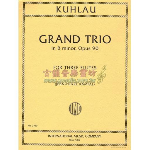 Kuhlau Grand Trio in B Minor Op. 90 for Three Flutes