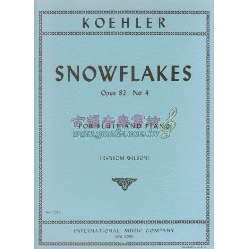 Koehler Snowflakes Op. 82, No. 4 for Flute and Piano