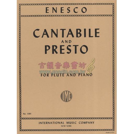 Enesco Cantabile and Presto for Flute and Piano