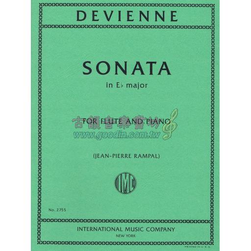 Devienne Sonata in E flat Major Op. 58, No. 6 for Flute and Piano