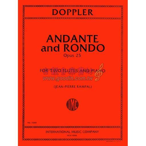 *Doppler Andante and Rondo in C Major Op. 25 for Two Flutes and Piano