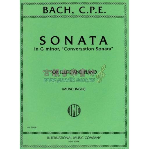 C.P.E. Bach Sonata in G minor "Conversation Sonata" for Flute and Piano