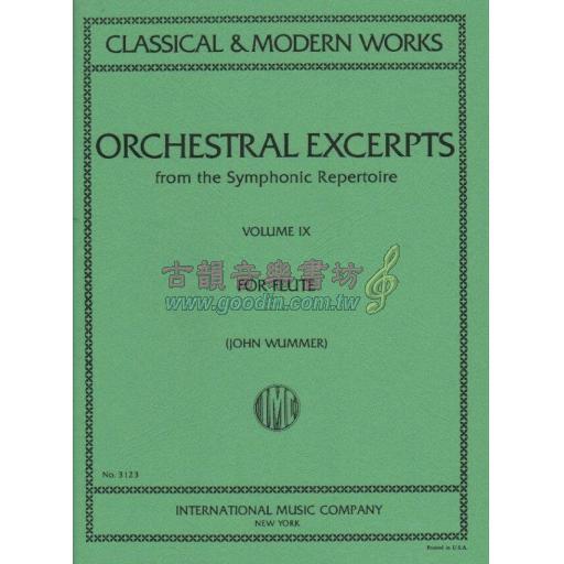 Orchestral Excerpts, Volume IX for Flute