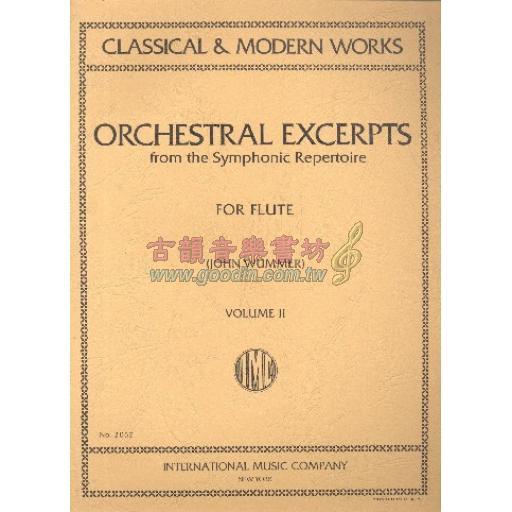 Orchestral Excerpts, Volume II for Flute