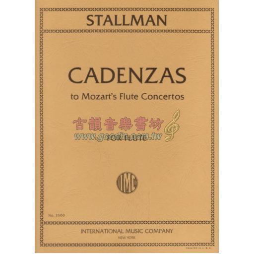 Stallman Cadenzas To Mozart'S Flute Concerto for Flute