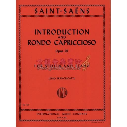 *Saint-Saëns Introduction and Rondo Capriccioso Op. 28 for Violin and Piano