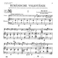 Béla Bartók Roumanian Folk Dances for Violin and piano