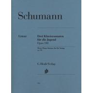 Schumann Three Piano Sonatas For The Young, Op. 118